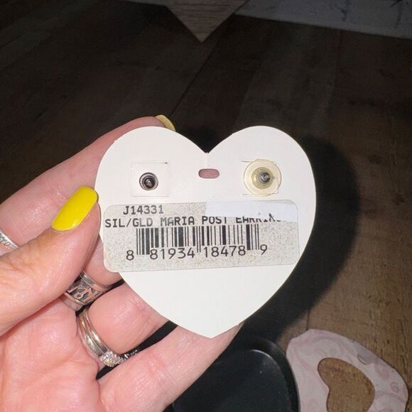 Brighton Maria Earrings Two Tone Retired - Picture 3 of 7